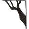 Ekena Millwork Damon Wrought Iron Bracket, (Triple center brace), Antiqued Pewter 2"W x 12"D x 15"H BKTM02X12X15TDAAPW - alternate 8